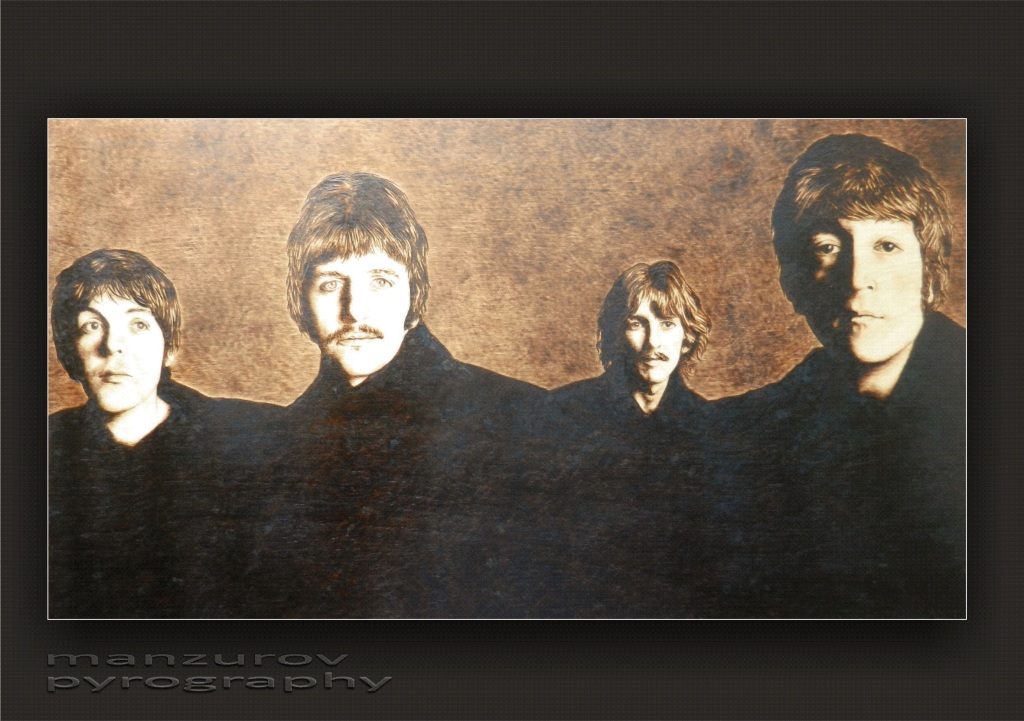 The Beatles - пирография
