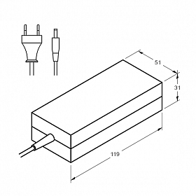 Блок питания ARDV-48-12AD (12V, 4A, 48W) (Arlight, Адаптер, 2 года)