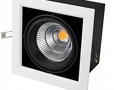 Светильник CL-KARDAN-S190x190-25W White6000 (WH-BK, 30 deg) (Arlight, IP20 Металл, 3 года)