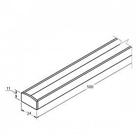 Светильник BAR-2411-500A-6W 12V White (Arlight, Закрытый)