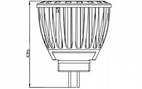 Светодиодная лампа MR11 4W30W-12V Day White (Arlight, MR11)