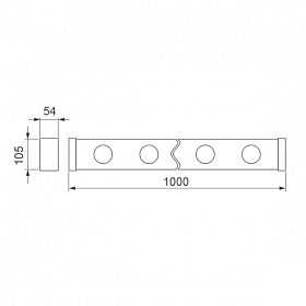 Светодиодный прожектор AR-LINE-1000L-48W-24V RGB-Warm3000 (Grey, 15x45 deg, DMX512) (Arlight, Закрытый)