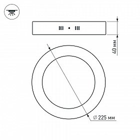 Светильник SP-R225-18W Warm White (Arlight, IP40 Металл, 3 года)