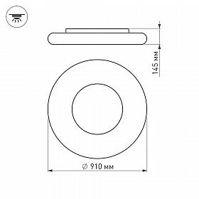 Светильник ALT-TOR-BB910SW-120W Day White (Arlight, IP20 Пластик, 3 года)