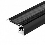 Профиль STAIR-W65-2000 ANOD BLACK (Arlight, Алюминий)