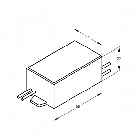 Блок питания ARPV-LV12005 (12V, 0.4A, 5W) (Arlight, IP67 Пластик, 2 года)