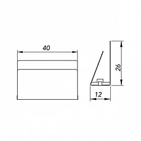 Полкодержатель KT-SQ-4102B-12V White (ANR, -)