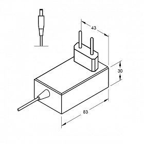 Блок питания ARDV-24-24A (24V, 1A, 24W) (Arlight, Адаптер, 2 года)