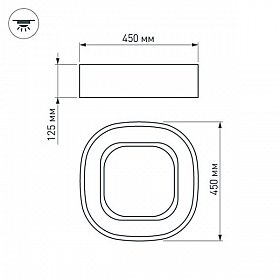 Светильник SP-TOR-TK450SW-30W-R White-MIX (Arlight, Металл)