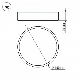 Светильник SP-TOR-TB500SB-30W-R White-MIX (Arlight, IP20 Металл, 3 года)