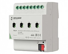 INTELLIGENT ARLIGHT Релейный модуль KNX-7043-82-DRO-DIN (BUS, 4x16А, KNX Secure) (IARL, IP20 Пластик, 2 года)