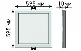 Панель LED-600x600A-40W White (Arlight, Потолочный)