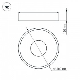 Светильник SP-TOR-TZ600SW-42W Warm White (Arlight, -)