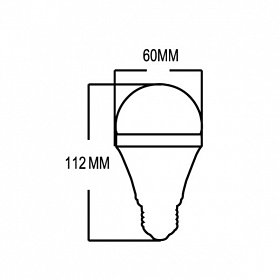 Светодиодная лампа E27 7W LB-G60 White (Arlight, ШАР)