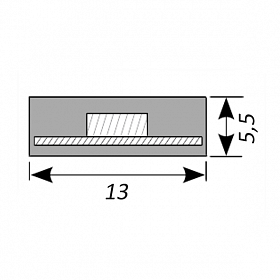 Светодиодная лента RTW 2-5000PS 24V Warm3000 2x (5060, 300 LED, LUX) (Arlight, 14.4 Вт/м, IP67)