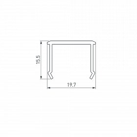 Экран СEIL-S18-SHADOW-SIDE-3000 OPAL (Arlight, Пластик)