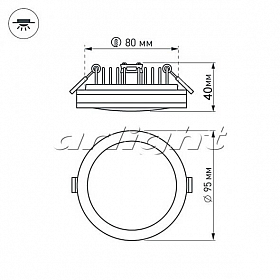 Светодиодная панель LTD-95SOL-B-10W Day White