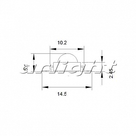 Мощный светодиод ARPL-3W-EPL42 Orange (Arlight, Emitter)