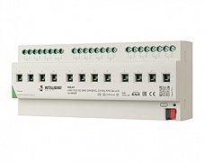 INTELLIGENT ARLIGHT Релейный модуль KNX-7123-82-DRO-DIN (BUS, 12x16A, KNX Secure) (IARL, IP20 Пластик, 2 года)