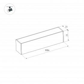 Светильник MAG-FLAT-25-L1000-30W Day4000 (BK, 100 deg, 24V) (Arlight, IP20 Металл, 3 года)