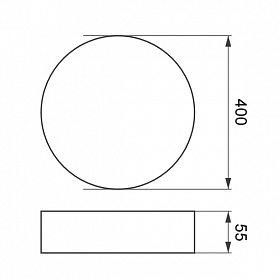 Светильник SP-RONDO-R400-48W Warm3000 (BK, 120 deg, 230V) (ARL, IP40 Металл, 3 года)