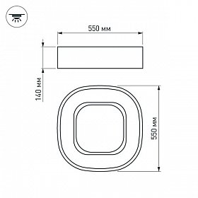 Светильник SP-TOR-TK550SW-53W Day White (Arlight, -)