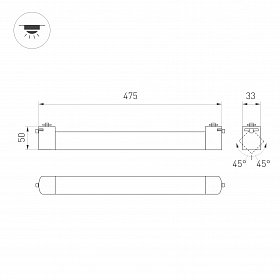 Светильник LGD-NEPTUN-2TR-L475-20W Day4000 (BK, 100 deg, 230V) (Arlight, IP20 Металл, 5 лет)