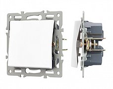 Механизм выключателя одноклавишный перекрёстный SWT-MKX1-PL-WH (250V, 16A) (Arlight, -)