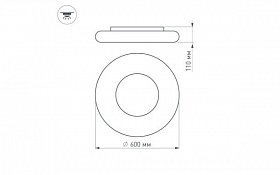 Светильник ALT-TOR-BB600SW-44W Day White (Arlight, -)