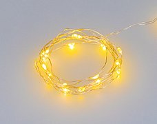 Светодиодная гирлянда ARD-DEW-HOME-2000-CLEAR-20LED-STD Yellow (3V, Battery Pack) (Ardecoled, IP20)