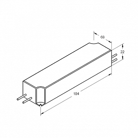 Блок питания ARJ-KE34700-DIM (24W, 700mA, PFC, Triac)