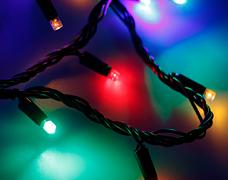 Светодиодная гирлянда ARD-STRING-CLASSIC-10000-BLACK-100LED-LIVE RGB (230V, 7W) (Ardecoled, IP65)