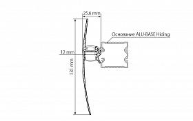 Профиль с экраном ALU-BASE-WING-2000 ANOD+FROST (Arlight, Металл)