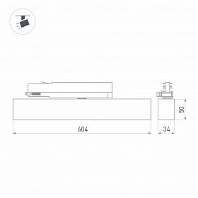 Светильник LGD-FLAT-4TR-S605-25W Day4000 (BK, 100 deg, 230V) (Arlight, IP20 Металл, 3 года)