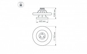 Светильник ALT-TOR-BB750PW-104W Warm White (set 2) (Arlight, -)