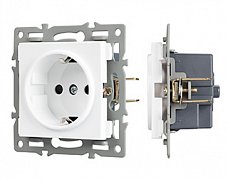 Механизм электрической розетки SCT-MEU1-PL-WH (250V, 16A) (Arlight, -)