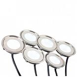 Набор KT-R-6x0.5W LED White 12V (круг) (Arlight, IP67 Металл, 1 год)