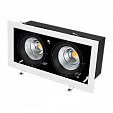 Светильник CL-KARDAN-S375x190-2x25W White6000 (WH-BK, 30 deg) (Arlight, IP20 Металл, 3 года)