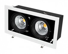 Светильник CL-KARDAN-S375x190-2x25W White6000 (WH-BK, 30 deg) (Arlight, IP20 Металл, 3 года)