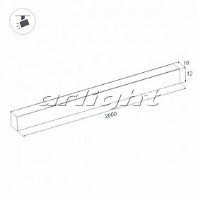 Светильник SP-LINE-1612-2000-20W Day4000 (ANOD, IP65) (arlight, Закрытый)
