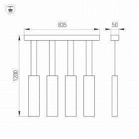 Светильник SP-LEGACY-S835x50-4x6W Warm3000 (WH, 34 deg) (Arlight, IP20 Металл, 3 года)