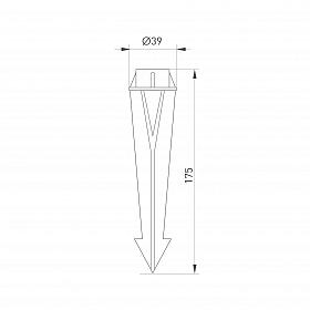 Основание для светильника ALT-SPIKE-175 (BK) (Arlight, Пластик)