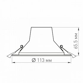 Светильник LTD-LEGEND-R115-10W White6000 (WH, 50 deg) (Arlight, IP20 Металл, 3 года)