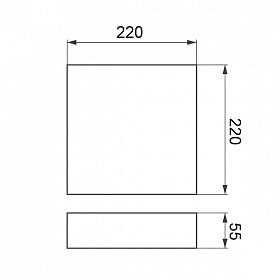 Светильник SP-QUADRO-S220x220-27W Day4000 (WH, 120 deg, 230V)