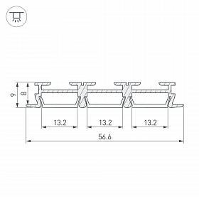 Профиль PHS-3X-F-2000 ANOD (Arlight, Алюминий)