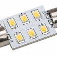 Автолампа ARL-F37-6E White (10-30V, 6 LED 2835) (ANR, Открытый)