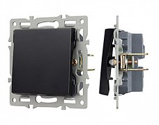 Механизм выключателя одноклавишный проходной SWT-MKP1-PL-BK (250V, 16A) (Arlight, -)