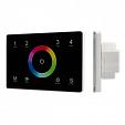 Панель Sens SMART-P83-RGB Black (230V, 4 зоны, 2.4G) (Arlight, IP20 Пластик, 5 лет)