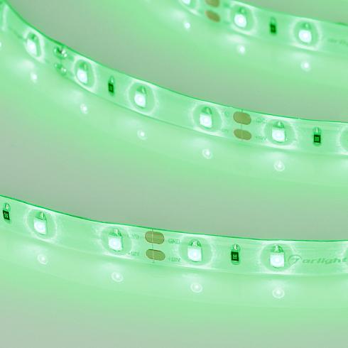 Светодиодная лента RTW 2-5000SE 12V Green (3528, 300 LED, LUX) (Arlight, 4.8 Вт/м, IP65)