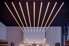 Геометрия света: подвесные светильники в офисном пространстве